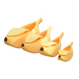 Banana cama para gato, engraçado e bonito, acolhedor, acolhedor e conforto, macio e lavável, pet supplies - Image 5