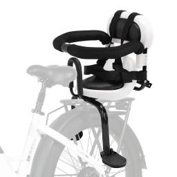 Back Mounted Criança Bicicleta Assento, Criança, Em Forma de U Guardrail, Folding Footrest, Cinto De Segurança - Image 2