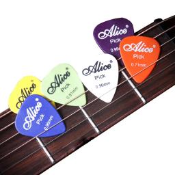 Alice-palhetas para guitarra, acessório para guitarra, acústico, elétrico, multicolorido, 0,46/0,71/0,81mm, 100 peças - Image 5