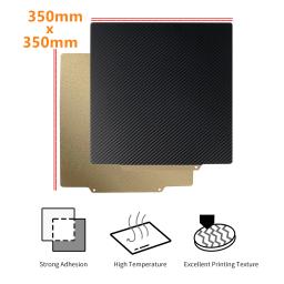 Folha PEI texturizada para impressora 3D, placa de construção Hot Bed, PET liso, base magnética, FYSETC Voron 2,4, 350x350mm - Image 2