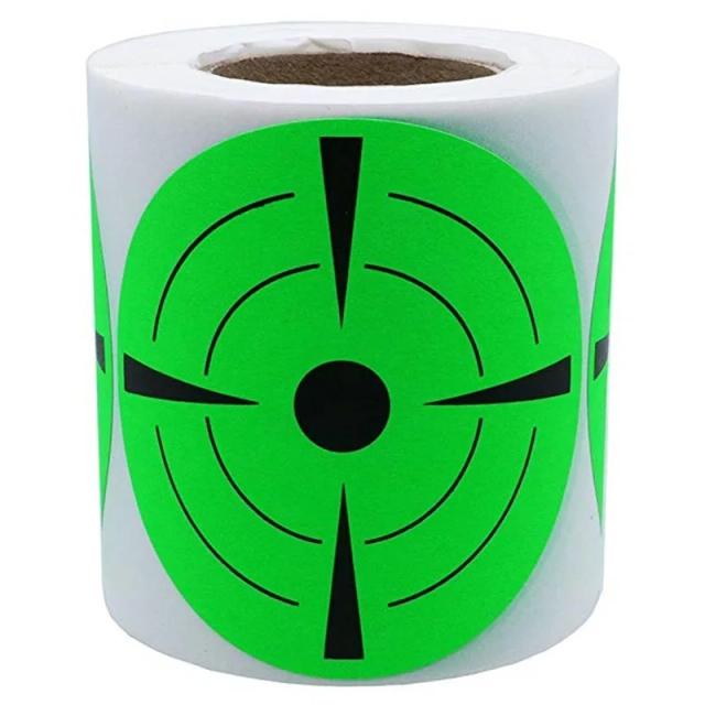 125 pçs/rolo tiro alvo adesivo tiro alvos splatter adesivos reativos para tiro com arco caça tiro prática treinamento