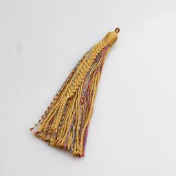 Fio de algodão trançado à mão para DIY, borla estilo tibetano, artesanato de marcadores, acessórios para joias, pingentes DIY, decoração do carro, 11-13cm - Image 3
