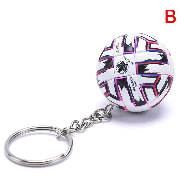 PU futebol couro chaveiro para homens, 3D esportes chaveiro, futebol chaveiro, lembranças, fãs de futebol, pingente, presentes de namorado, 1pc - Image 1