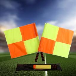 Impermeável antiderrapante futebol árbitro bandeiras, Bandeiras de linha, Equipamento de competição, antiderrapante, futebol, futebol, 2pcs - Image 4