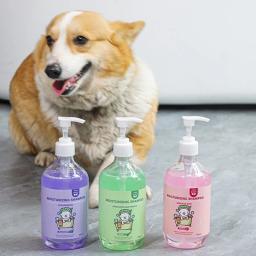 Gel de banho sem emaranhado para animais de estimação, champô 2 em 1, fragrância desodorizante, cabelos retentores, cabelos lisos, cães e gatos, produtos de limpeza, 500ml - Image 5