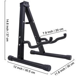 Suporte de guitarra dobrável de metal universal, A Frame, Piso, Acústico, Clássico, Elétrico, Baixo, Guitarra, Banjo, Ukulele, Portátil - Image 2