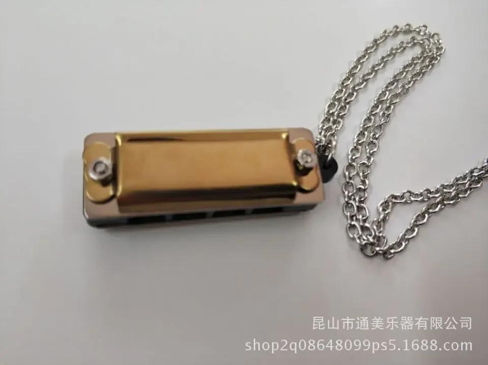 Harmonica portátil para crianças, Mini, instrumentos musicais, 4 furos, 8 tons, cor aleatória, presentes, 1pc - Image 1