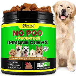 Coprofagia Fezes para Animais de Estimação Alimentar, Prevenir e Parar, Cocô para Cães, Probióticos, Enzimas para Todos os Cães, Sem Mastiga Poo, 150 pcs - Image 4