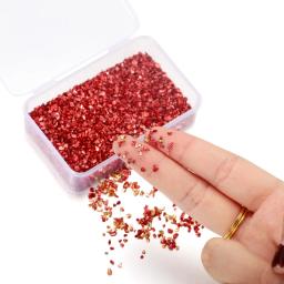 Pedras De Cor De Vidro Esmagado para DIY, Enchimento Irregular de Resina, Molde De Resina Epóxi, Fazer Jóias, Cristal Nail Art Decoração, 80g por Caixa - Image 5
