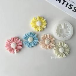 Silicone Daisy Scented Candle Mold, Sabonete Aromaterapia, Vela Flor DIY, Handmade Making Kit - Image 2