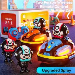 Carro de choque de batalha rc, brinquedo para crianças pequenas, meninos e meninas, robô catapulta, karting, brinquedo com luz musical, jogo de batalha rc para crianças, batalhas familiares - Image 2