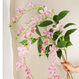 Arranjo de flores para casamento, seda artificial drapejar jasmim, único ramo, paisagismo interior, arranjo de flores, fotografia, 39.37 ", 80-100cm, 80-100cm, 1 pc - Image 4