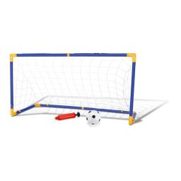 Kit 2 Trave e Bola Infantil Para Crianças Chute a Gol com Rede Bomba Brinquedo Futebol DMT5075 - Image 1