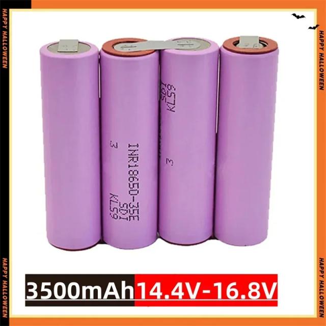 2S1P-6S2P 18650 35E 3500mAh 7000mAh 7.4V 12.6V 14.8V 18V 25.2V 29.6V para baterias de chave de fenda solda 18650 bateria