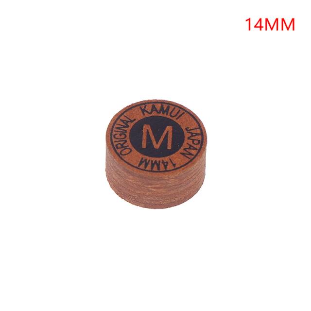 Ponta de Taco de Bilhar 14mm Couro Japonês Profissional
