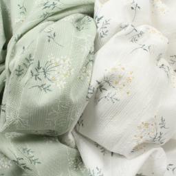 Bordado oco impressão Jacquard tecido, ramo de flores, pano de algodão, fazer decoração de vestido, casa 150g por m, 50x 140cm - Image 2