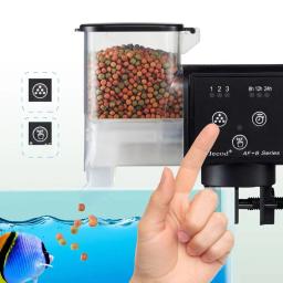 Alimentador automático de peixes para aquário, grande capacidade, tempo inteligente, alimentação ajustável, Auto Food Dispenser, aquário, 500 ml - Image 2