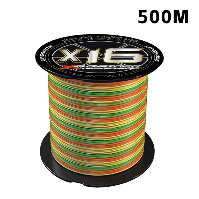 YGKX 2025 Linha de Pesca PE Trançada 16 Fios 300m/500m