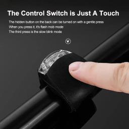 Silicone LED Bike Luzes À Prova D' Água Bicicleta Cabeça Frente Luz Ciclismo Roda Flash Lâmpada Traseira Noite Aviso Taillight - Image 5
