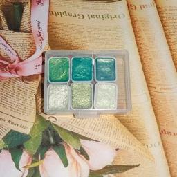 Paleta metálica portátil para pintura de unhas, perolado, tinta aquarela sólida, embalados à mão, estudante arte escola suprimentos - Image 4