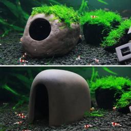 Grande Decoração De Aquário De Cerâmica, Abrigo De Camarão De Peixe, casa De Escorpião De Cerâmica, Canister Simulação De Pedra, Decorações De Tanque - Image 6