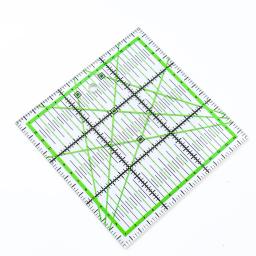 Régua hexágona transparente para costura, régua sextavada para arte em casa ferramenta de corte alfaiate artesanato faça você mesmo material de escritório - Image 2