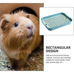 Pequeno Pet Coelho Litter Box, Bandeja de WC, Coelhos Canto, Furão, Hamster, Dragão, Gato, Guiné Porco, Holandês, Suprimentos - Image 5