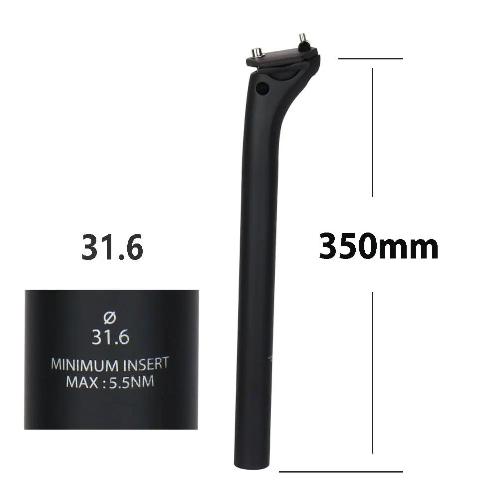 ELITAONE MTB Espigão de selim de carbono 27,2/30,9/31,6 mm deslocado 20 mm selim de bicicleta de estrada com capa de base de fibra de carbono - Image 1