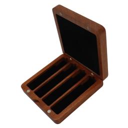 Palhetas de madeira para estojo saxofone caixa de palhetas para clarinete saxofone segurar quatro palhetas ótimo desempenho - Image 3