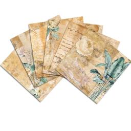 Almofadas De Papel Artesanato Vintage, Corte, Matre, Fundo De Arte, Origami Scrapbooking, Fabricação De Cartão, 24 Folhas - Image 5