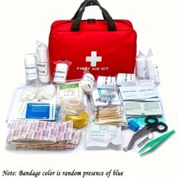 Kit de primeiros socorros avançado de 22 peças, incluindo bandagens, tesouras, pinças - um kit completo de sobrevivência de emergência para famílias, o - Image 1