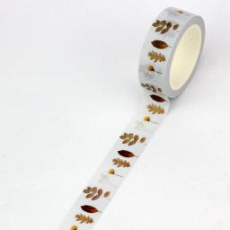 Novo 1pc 10m decoração flores prensadas folhas neutras conjunto de fita washi para scrapbooking diário fita adesiva bonito papelaria - Image 3