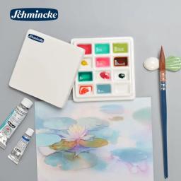 Paleta Cerâmica Retangular para Mistura de Cores, Bandeja de Pintura para Aquarela, Guache, Pintura Acrílica, Art Supplies, Paint Box, 12 Grids - Image 3