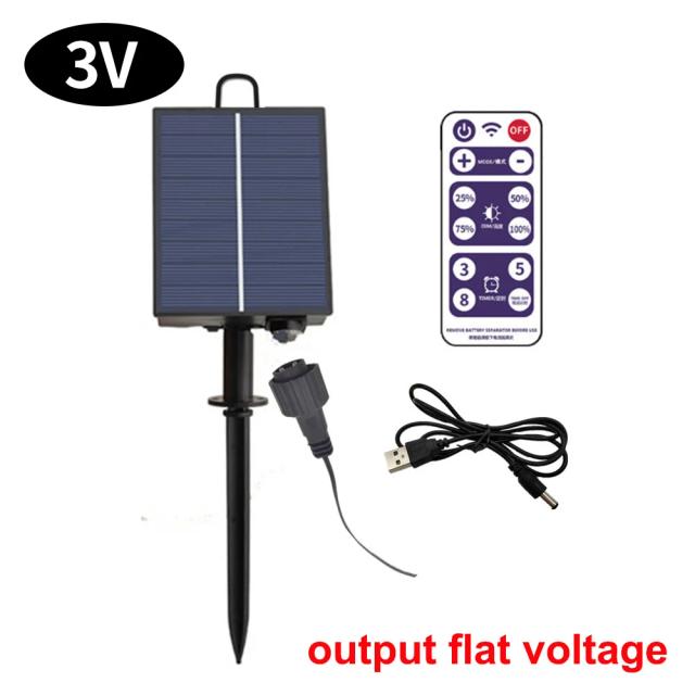 Kit Solar de Iluminação ao Ar Livre DC 24V com Painel de Lítio e Controle Remoto para Jardim