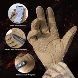 Luvas táticas antiderrapantes para homens, equipamento de proteção, tela sensível ao toque, esporte, escalada, paintball, tiro, caça, caminhada, ao ar livre, trabalho de bicicleta - Image 4