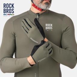 Luvas de ciclismo ROCKBROS ROAD TO SKY Luvas de dedo inteiro para bicicleta MTB homens e mulheres academia motocicleta respiráveis luvas de bicicleta - Image 2