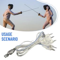 1 pçs esporte esgrima corpo cabos folha corpo cabos cabo mão linha braçadeira equipamentos para folha epee corpo cabo 2024 - Image 2