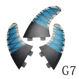 BiLong FCS Fins Tri Fin A Set, Baratas de prancha, Quillas tamanho G7, Fibra de Vidro Surf Fin, Núcleo de Desempenho com Carbono M Tamanho Wakeboard - Image 1