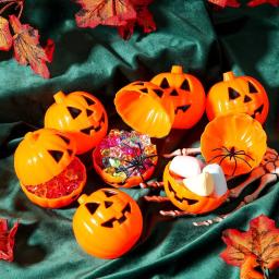 Mini Halloween Pumpkin Gift Candy Boxes, Truque ou Deleite, Decoração de Mesa de Festa, Fontes do partido, 10Pcs - Image 3