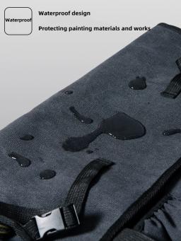 Alta capacidade Canvas Art Bag para Art Students, Exame de pintura, Sketching Board Storage, mochila espessamento portátil, 4K - Image 5