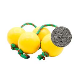 Bola de ritmo martelo de areia africano shaker chocalho cabaça dupla polirítmica ponta do dedo rotativo orff instrumentos musicais 19x5cm - Image 3