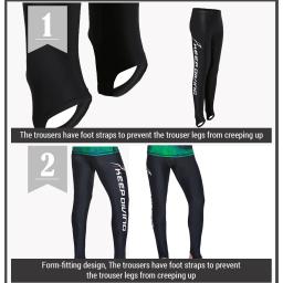 Homens e mulheres Proteção Solar Mergulho Calças Compridas, Swimwear Wetsuit, Calças Justas, Legging - Image 3