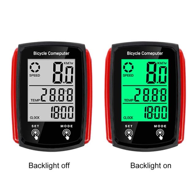 Odômetro LCD com Tela de Toque e Retroiluminação para Bicicletas - Acessórios Ideais para Ciclismo