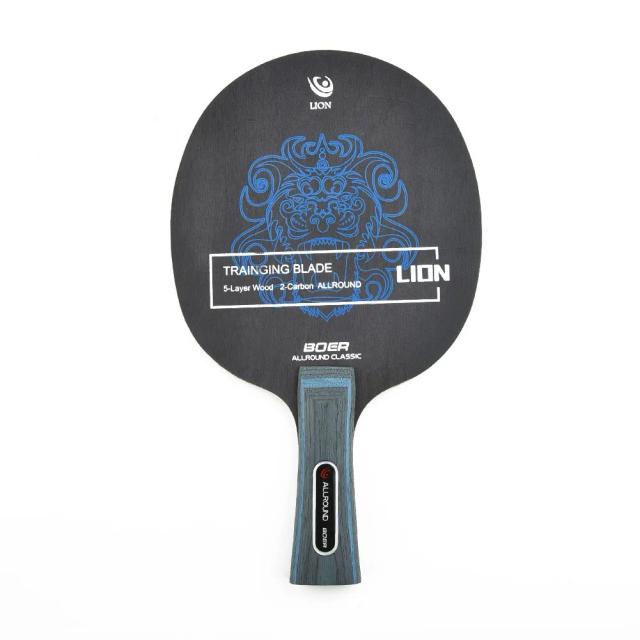 Raquete de Tênis de Mesa Profissional em Fibra de Carbono 7 Ply com Placa Inferior Grupo Aryl