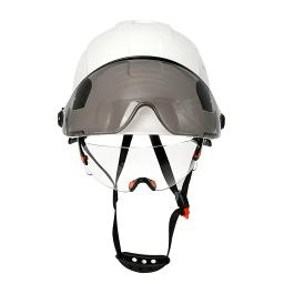 CE Construção Capacete De Segurança Com Viseira Construído Em Óculos De Proteção Para O Chapéu Do Engenheiro ABS ANSI Industrial Work Cap Men Head Protection - Image 4