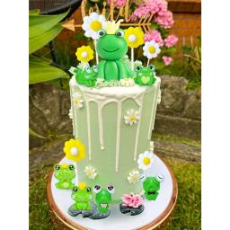 Decoração De Bolo De Princesa De Sapo, Topper De Festa De Jardim, Decoração De Bolo De Margarida - Image 5