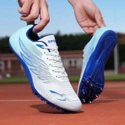Tênis de Atletismo para Homens e Mulheres, Tênis Spikes, Atleta, Corrida, Treinamento, Leve, Partida de Corrida, Tênis Esportivos Spike, Tamanho 35-45 - Image 3