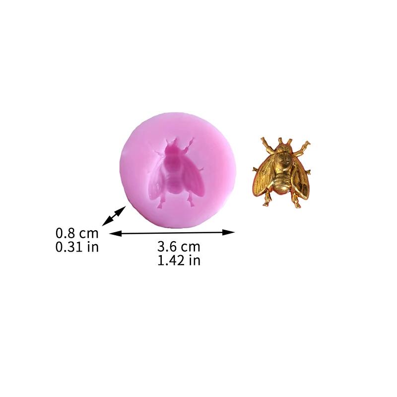 Molde de silicone em forma de inseto, ferramentas de decoração para bolo, chocolate, doces, pastelaria, biscoitos, casamento, sabão - Image 1