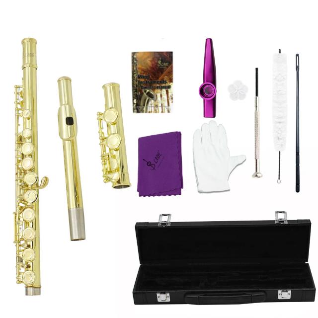 Flauta SLADE de 16 Buracos: Ideal para Iniciantes e Estudantes - Flauta Concerto, Piccolo Delicado e Flauta Curta para Prática e Performance