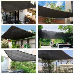 Black Sunshade Net, Planta Sombreamento, Cobertura de Estufa, Mesh Fence, Privacy Screen, Jardim Sun Shed, Exterior Anti-UV, 70 a 80%, 12PIN - Image 3